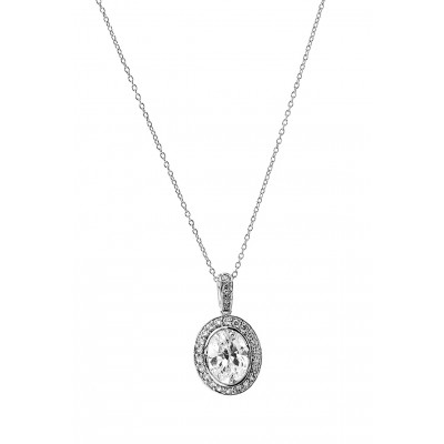 Bezel Oval Pendant